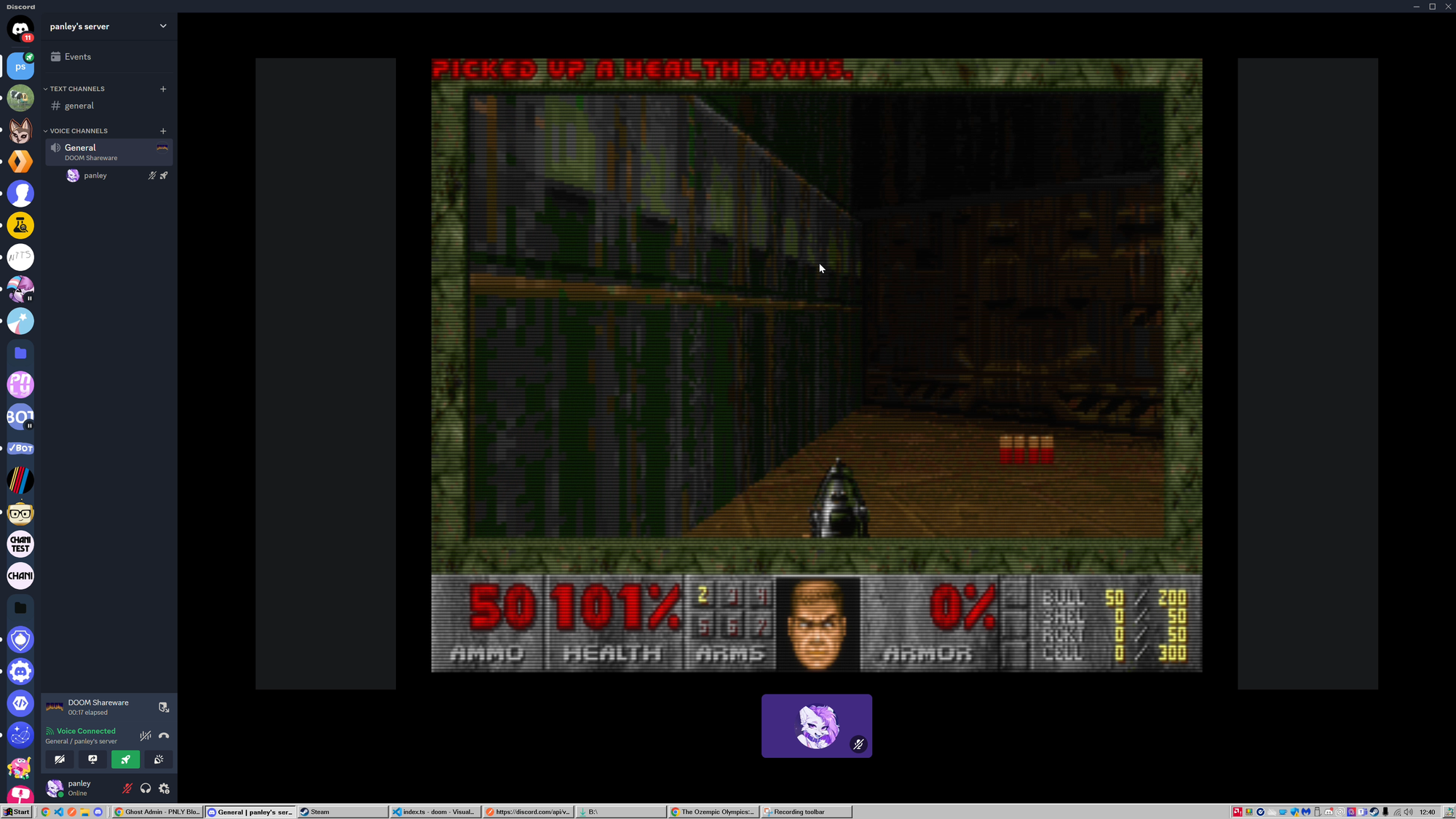 Yes, Discord can play DOOM.